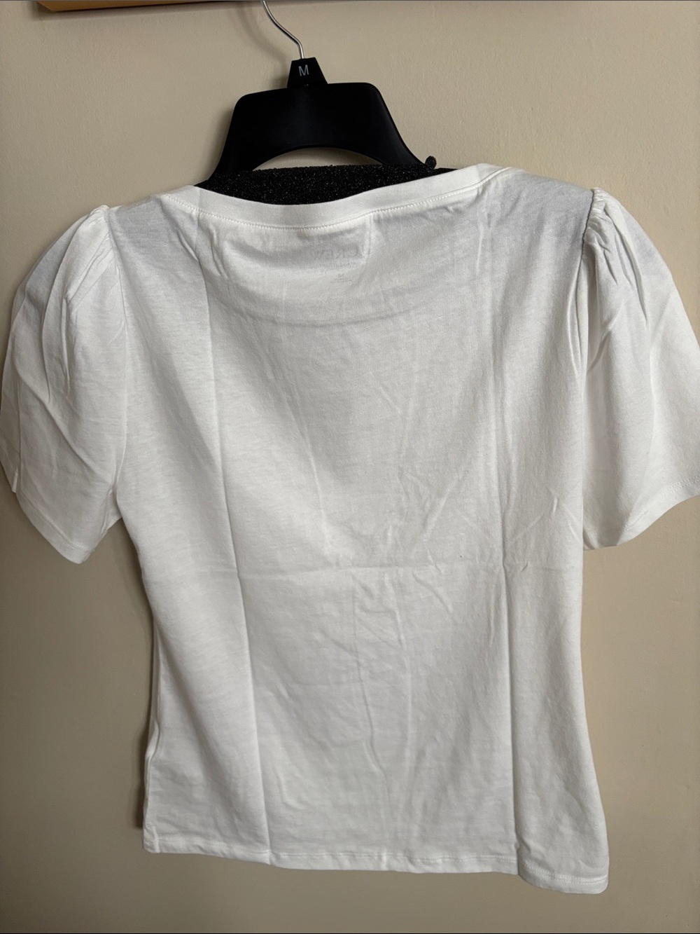 J. Crew White Puff-Sleeve Scoop Neck Tee - Picture 3 of 7